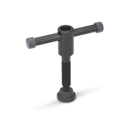 Viti ad alette DIN 6306: Acciaio, con barra mobile