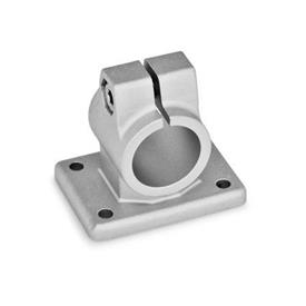 GN 146 Flansch-Klemmverbinder, Aluminium Oberfläche: BL - blank, gestrahlt, matt