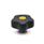 GN 5337.6 Sterngriffe, Kunststoff, Gewindebuchse Messing, Softline, Abdeckkappe farbig Farbe der Abdeckkappe: DGB - gelb, RAL 1021, matt