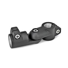 GN 284 Gelenk-Klemmverbinder, Aluminium Form: S - Verstellung stufenlos<br />Oberfläche: SW - schwarz, RAL 9005, strukturmatt