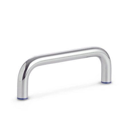 GN 429 Maniglie a ponte per armadi, acciaio INOX, Hygienic Design Finitura: PL - Finitura lucida (Ra < 0,8 µm)
Materiale (anello di tenuta): H - H-NBR