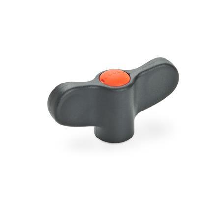 Galletti di serraggio GN 634: Plastica, boccola filettata ottone