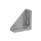 GN 30b Winkel, Aluminium, für Aluprofile (b-Baukasten) Form: A - ohne Zubehör
Oberfläche: AW - lackiert, weißaluminium
Größe: 30x60/40x80/45x90