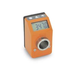 GN 9054 Indicazione digitale, 5 cifre, elettronica, display LCD Colore: OR - Colore arancione, RAL 2004