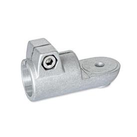 GN 276 Laschen-Klemmverbinder, Aluminium Form: OZ - ohne Zentrieransatz (glatt)<br />Oberfläche: BL - blank, gestrahlt, matt
