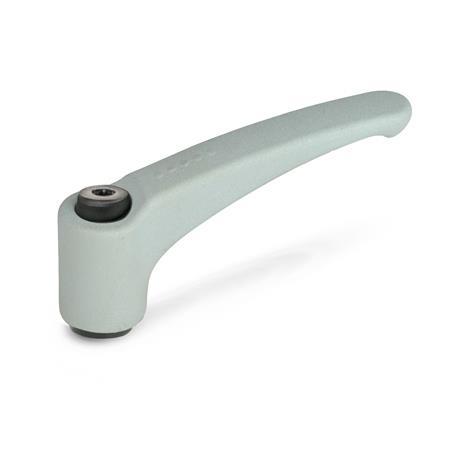 Manettes indexables GN 602: Zinc moulé sous pression, Insert acier, avec filetage interne / trou alésé
