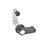 GN 516.1 Drehspannriegel, Zink-Druckguss, mit stufenlos einstellbarem Riegelabstand Form: HG - mit Hebel