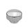 GN 536 Ghiere di ritegno zigrinate, acciaio INOX Finitura: PL - Finitura lucidata a specchio