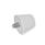 GN 256 Tampons avec goujon fileté, silicone, insert en acier inoxydable, conforme FDA, forme de tronc de cône, avec lèvre d’étanchéité Couleur: GR - gris, RAL 7040