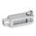 GN 751.1 Chapes de tringlerie, acier, avec arbre rotatif Type: KL - Goupille avec clip de retenue KL