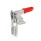 GN 851.1 Sauterelles à crochet, inox, pour action de traction Matériau: NI - Inox
Type: T3 - avec étrier en U et cran d'arrêt