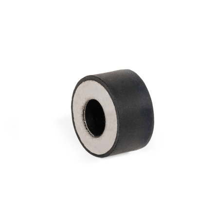 Antivibranti in gomma GN 451: Acciaio INOX, con foro passante e piastra di copertura su entrambi i lati