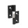 GN 337 Cerniere, lega di zinco pressofusa, rimovibili Materiale: ZD - Lega di zinco pressofusa
Finitura: SW - Nero, RAL 9005, finitura strutturata
N° identificativo: 1 - Cuscinetto fisso (perno) a destra