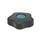 GN 5331 Boutons étoile, plastique, douille laiton, type bas, capuchon coloré Type: B - avec capuchon
Couleur du capuchon: DBL - bleu, RAL 5024, finition mat