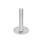 GN 41 Pieds de machine, inox Type (base): B0 - sans sous-couche en caoutchouc, avec 2 trous de fixation
Version (vis): T - sans écrou, clé plate en bas