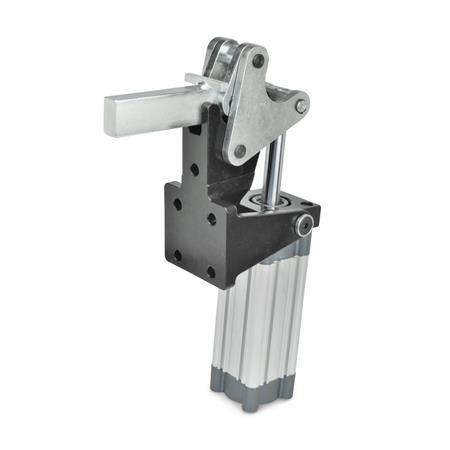Schnellspanner GN 863: Stahl, pneumatisch, schwere Ausführung