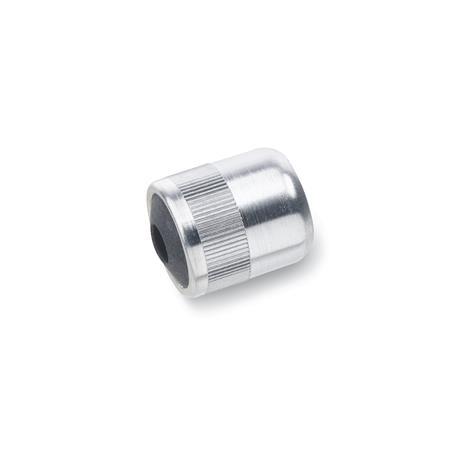 Seitendruckstücke GN 714: Aluminium, ohne Druckstift, zum Einpressen