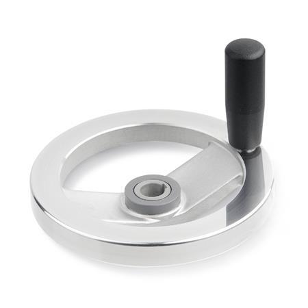 Sicherheits-Handräder GN 322.4: Aluminum, mit Gleitlager