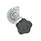 GN 119 Chiusure, corpo di contenimento lega di zinco pressofusa, funzionamento con chiave a tubo / con manopola Materiale: ZD - Lega di zinco pressofusa
Tipo: SG - Con volantino di serraggio a lobi