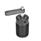 GN 876 Schwenkspanner, Aluminium, pneumatisch, mit Einschraubgewinde Form: B - Spannarm mit Gewindebohrung