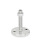GN 23 Piedini di livellamento, acciaio INOX Tipo (base): D0 - Finitura tornita, senza fondo in gomma
Versione della vite: UK - Con dado, esagono interno in alto e sede per chiave in basso