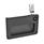GN 115.10 Chiusure con maniglia da incasso, lega di zinco pressofusa, funzionamento con chiave a tubo Tipo: VK7 - Con innesto quadrato
Finitura: SW - Nero, RAL 9005, finitura strutturata
N° identificativo: 2 - Azionamento nella posizione raffigurata, in alto a destra