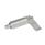 GN 721.6 Pistoncini di posizionamento a molla con leva, acciaio INOX, con funzione di bloccaggio, con arresto di fine corsa a 180° Tipo: LA - Blocco a sinistra