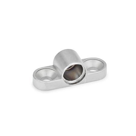 Support pour poussoirs à ressort  GN 614.1: pour poussoirs à ressort GN 614, zinc moulé sous pression