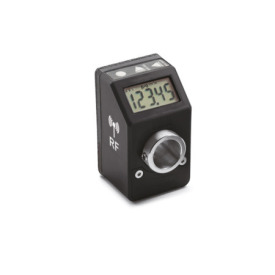 GN 9154 Indicatori di posizione, 5 cifre, elettronici, display LCD, con trasmissione dati tramite radiofrequenza Colore: SG - grigio-nero, RAL 7021, finitura lucida