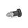 GN 607.1 Pistoncini di posizionamento a molla, acciaio INOX, con posizione di arresto Materiale: NI - Acciaio inox
Tipo: A - Senza controdado