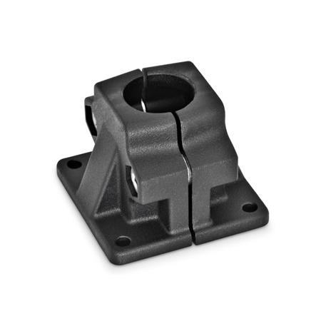 GN 165 Fuß-Klemmverbinder, Aluminium d<sub>1</sub> / s: B - Bohrung
Oberfläche: SW - schwarz, RAL 9005, strukturmatt