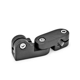 GN 287 Gelenk-Klemmverbinder, Aluminium Oberfläche: SW - schwarz, RAL 9005, strukturmatt