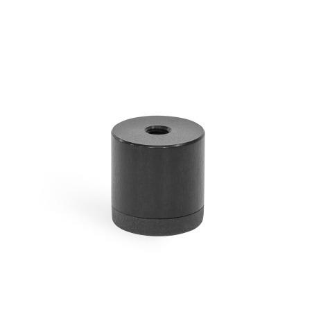 Piedini per apparecchiature GN 440: Alluminio / acciaio INOX, con protezione in gomma