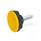 GN 636.4 Volantini di serraggio a stella con perno filettato, plastica Colore: DGB - Giallo, RAL 1021, finitura mat