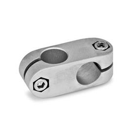 GN 131 Kreuz-Klemmverbinder, Aluminium Oberfläche: BL - blank, gestrahlt, matt