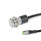 GN 3310 Boutons / Voyants lumineux, inox, avec / sans éclairage LED Type de contact: TO - Bouton, sans LED
Type de raccordement: S025 - Câble avec connecteur, 0,25 m