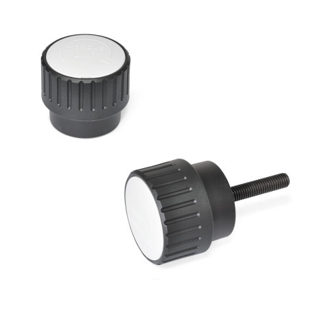 Drehmoment-Rändelgriffschrauben GN 5910: Knopf Kunststoff, Schraube Stahl, mit einstellbarem Drehmoment