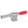 GN 820 Sauterelles, inox, anette d'actionnement horizontale, avec embase horizontale Matériau: NI - Inox
Type: O - Bras de serrage solide, avec fermoir pour soudage