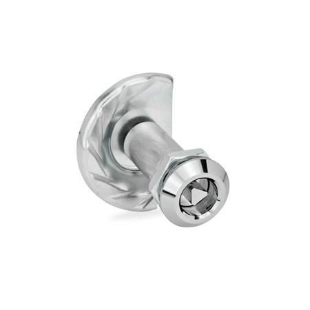 GN 119 Türverriegelungen, Betätigung mit Bedienelement oder Steckschlüssel Werkstoff: ZD - Zink-Druckguss
Form: DK - mit Dreikant