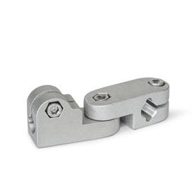 GN 287 Gelenk-Klemmverbinder, Aluminium Oberfläche: BL - blank, gestrahlt, matt
