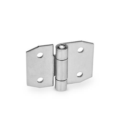 Cerniere in lamiera GN 1364: Acciaio INOX, a punta