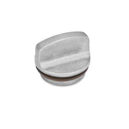 GN 442 Verschlussschrauben bis 200 °C, Aluminium Entlüftungsbohrung: 1 - ohne Entlüftungsbohrung
Farbe: BL - blank, gleitgeschliffen