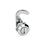 GN 115.8 Chiusure a uncino, lega di zinco pressofusa, funzionamento a chiave Finitura anello di arresto: CR - Cromato
Tipo: SCH - Con intaglio
N° identificativo: 1 - Senza staffa