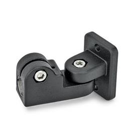 GN 281 Gelenk-Klemmverbinder, Aluminium Oberfläche: SW - schwarz, RAL 9005, strukturmatt