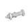 GN 617.1 Pistoncini di posizionamento a molla, acciaio INOX, con posizione di arresto Materiale: NI - Acciaio inox
Tipo: AKN - Con controdado, con manopola in acciaio INOX