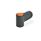 GN 635 Galletti di serraggio, plastica, boccola filettata ottone Colore della calottina: DOR - Arancio, RAL 2004, finitura mat
