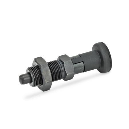 Rastbolzen  GN 617.1: Stahl, mit Rastsperre