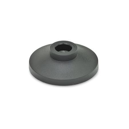 GN 631 Druckstücke, Kunststoff, für Gewindestifte GN 632.1 / GN 632.5 