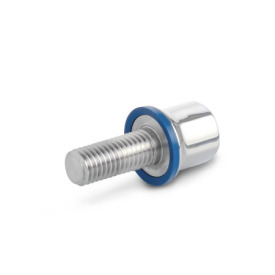 GN 1580 Viti, acciaio INOX, Hygienic Design Finitura: PL - Finitura lucida (Ra < 0,8 µm)<br />Materiale (anello di tenuta): F