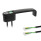 GN 422 Maniglie a ponte per armadi, lega di zinco pressofusa, con funzione di commutazione elettrica / con indicatore luminoso, con elementi funzionali 2 Elemento funzionale 1: RO - Pulsante, con bloccaggio, senza LED
Elemento funzionale 2: RK - Pulsante, con bloccaggio, con LED, sso / verde (bicolore)
Tipo di collegamento: K5 - Cavo, estremità aperta, 5 m
Finitura: SW - Nero, RAL 9005, finitura strutturata